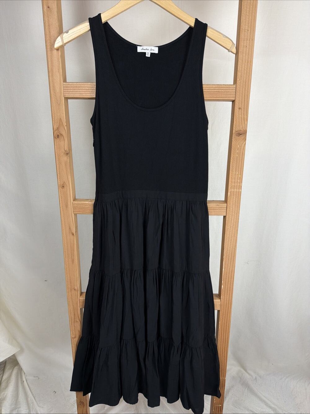 NWT Another Love Black Scoop Neck Empire Waist Dress #1091 XS